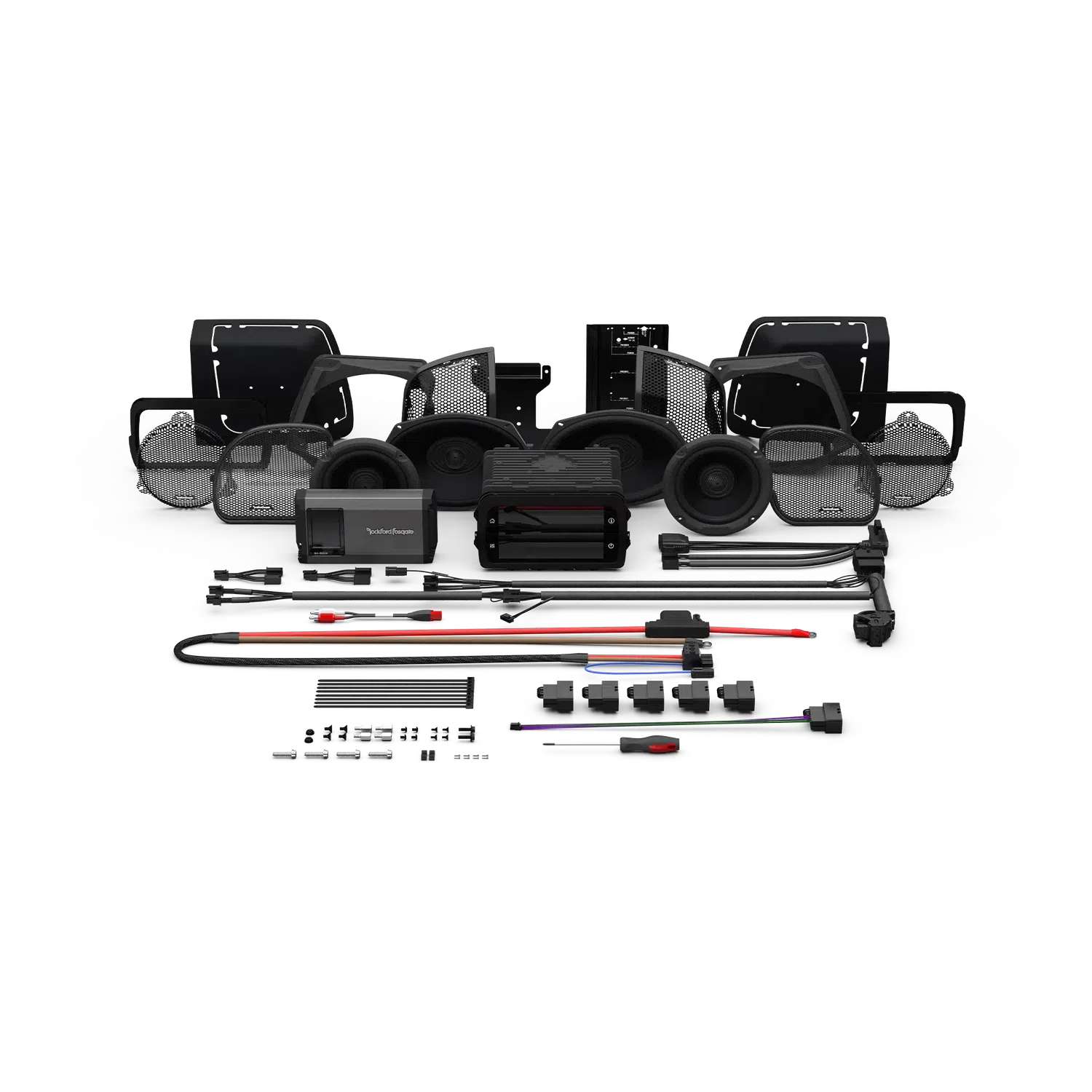 Rockford Fosgate-HD14-PMX-STG3-Harley-Davidson Motorrad-Komplettset-masori-kaufen