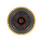 Lo Scanspeak Automotive Gold 16W/4538G05 è un diffusore rotondo da 6,5 con bordo dorato, cono nero e accenti centrali rossi della serie Gold.