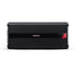 Se muestra un Soundigital 12000.1 EVOX 1-Kanal Verstärker negro con detalles y logotipo rojos sobre fondo blanco.