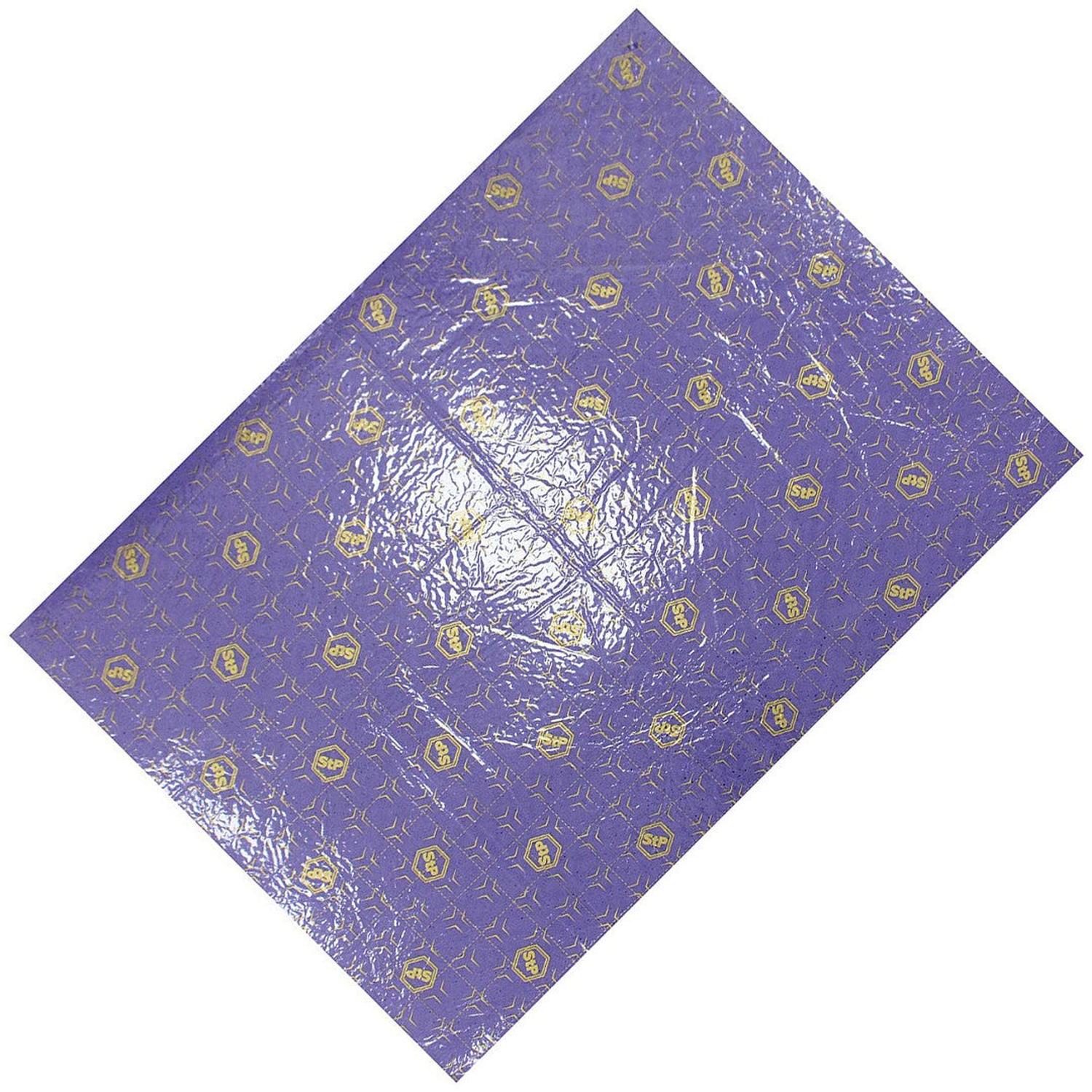 LSTP Biplast Wave 15 è una pellicola viola testurizzata con un motivo dorato ripetitivo e piccoli loghi disposti in diagonale.