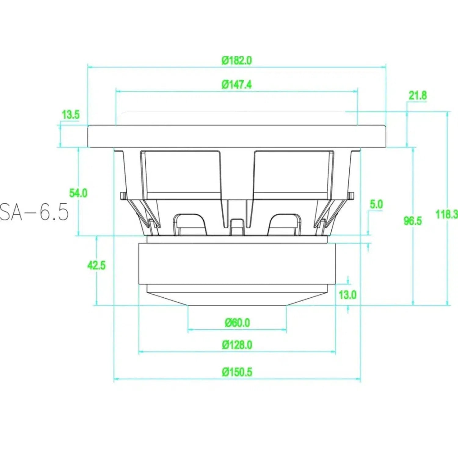 Sundown Audio-SA6.5 v.1-6.5" (16,5cm) Subwoofer-masori-kaufen
