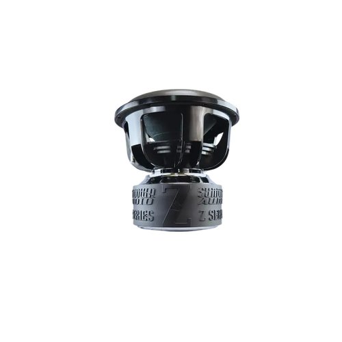 Un subwoofer Sundown Audio Zv7 18 nero con marchio in rilievo sulla base e potenza RMS di 3500 W, su sfondo bianco.