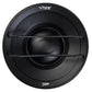 El CVEN1SQT-V9 de Vibe Audio es un tweeter negro redondo con dos barras centrales horizontales, un imán de neodimio y VIBE impreso en la parte superior.