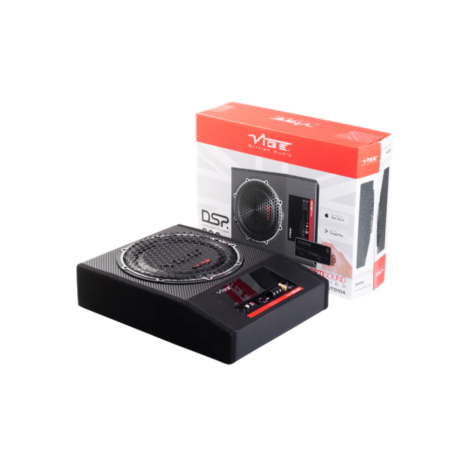 Vibe-Optisound AUTO10A-V4-10" (25cm) Aktiv-Gehäusesubwoofer-masori-kaufen