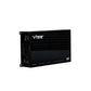 Amplificatore per auto Vibe Audio Powerbox 80.6-8DSP V5 di colore nero con porte etichettate e logo bianco, ideale per lo streaming musicale Bluetooth, su sfondo bianco.