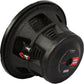 The Vibe Audio Slick 10D2-V0 is a black subwoofer with a large magnet, wiring terminals, and red/black rear label for powerful bass.