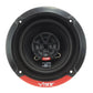Round black Vibe Audio Slick 5-V7 car speaker with red accent, 70W RMS, and visible Vibe Audio logo at the bottom.