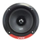 Diffusore per auto Vibe Audio Slick 5C-V7 nero e rosso visto dallalto, con marchio SLICK 5C-V7 e sistema a 2 vie.