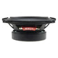 Vibe Audio Slick 5C-V7 è un diffusore subwoofer rotondo nero per auto, con vista laterale che mostra la base magnetica, il telaio e il connettore rosso, ideale per i sistemi a 2 componenti.
