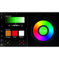 The Zenec Z-N1000 features a touchscreen color selection interface—ideal for Auto Radio—with green gradient, color presets amber, red, white, a circular color wheel, and Preview button.