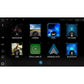 Zenec Z-N1000 infotainment screen showing icons for Navigation, Camera, Wireless CarPlay, DAB+ Twin-Tuner, FM, USB, Android Auto  Bluetooth. Time: 08:14; Date: Sunday 12 Aug.