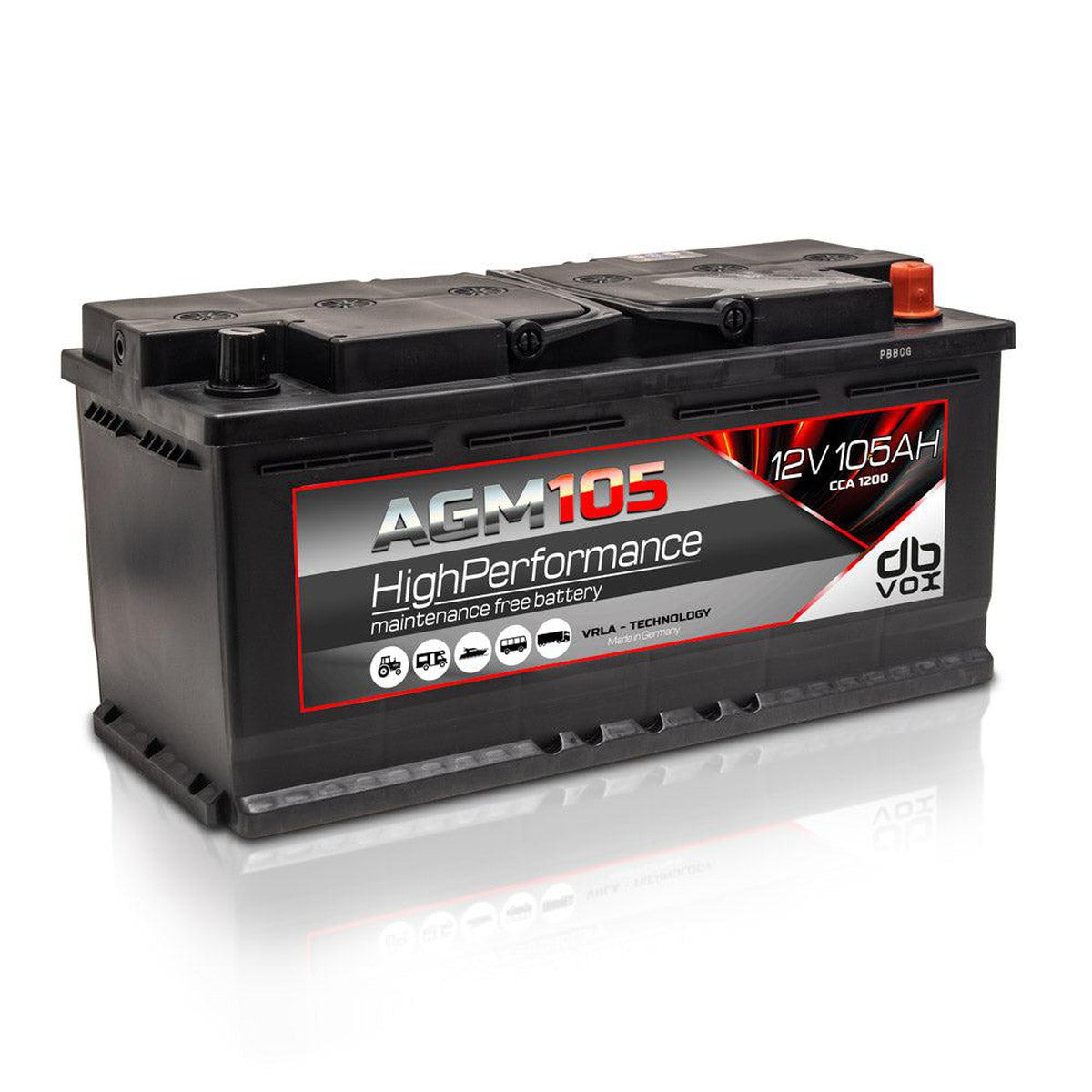 dBvox-AGM 105 - 105Ah AGM-AGM Battery-Masori.de