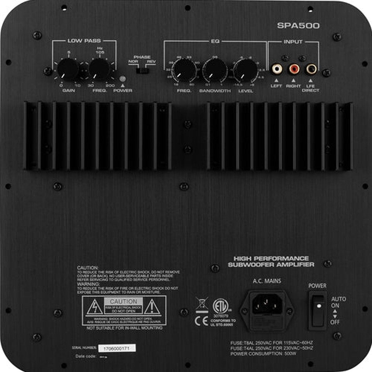 Dayton Audio-SPA500-1-Channel Amplifier-Masori.de