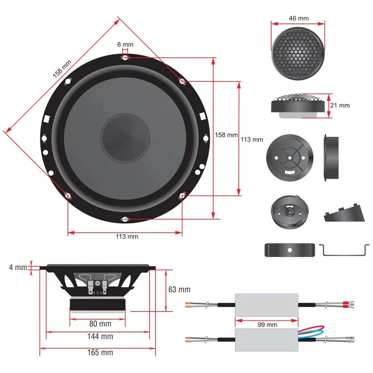 Ampire-SLC165-6.5" (16,5cm) Speaker Set-Masori.de