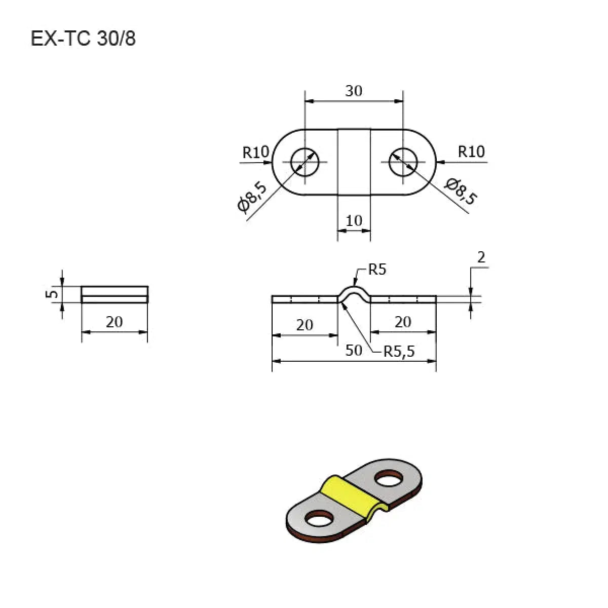 Elerix-EX-T30K Battery Connector SHORT-Battery-Accessories-Masori.de