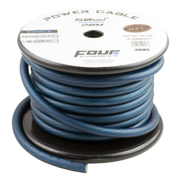 Four Connect-Stage3 50mm² S-TOFC Ultra-Flex 20m-50mm² power cable-Masori.de