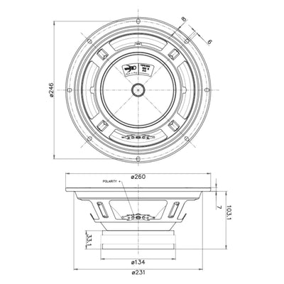 FaitalPro-10FE300-10" (25cm) bass-midrange driver-Masori.de