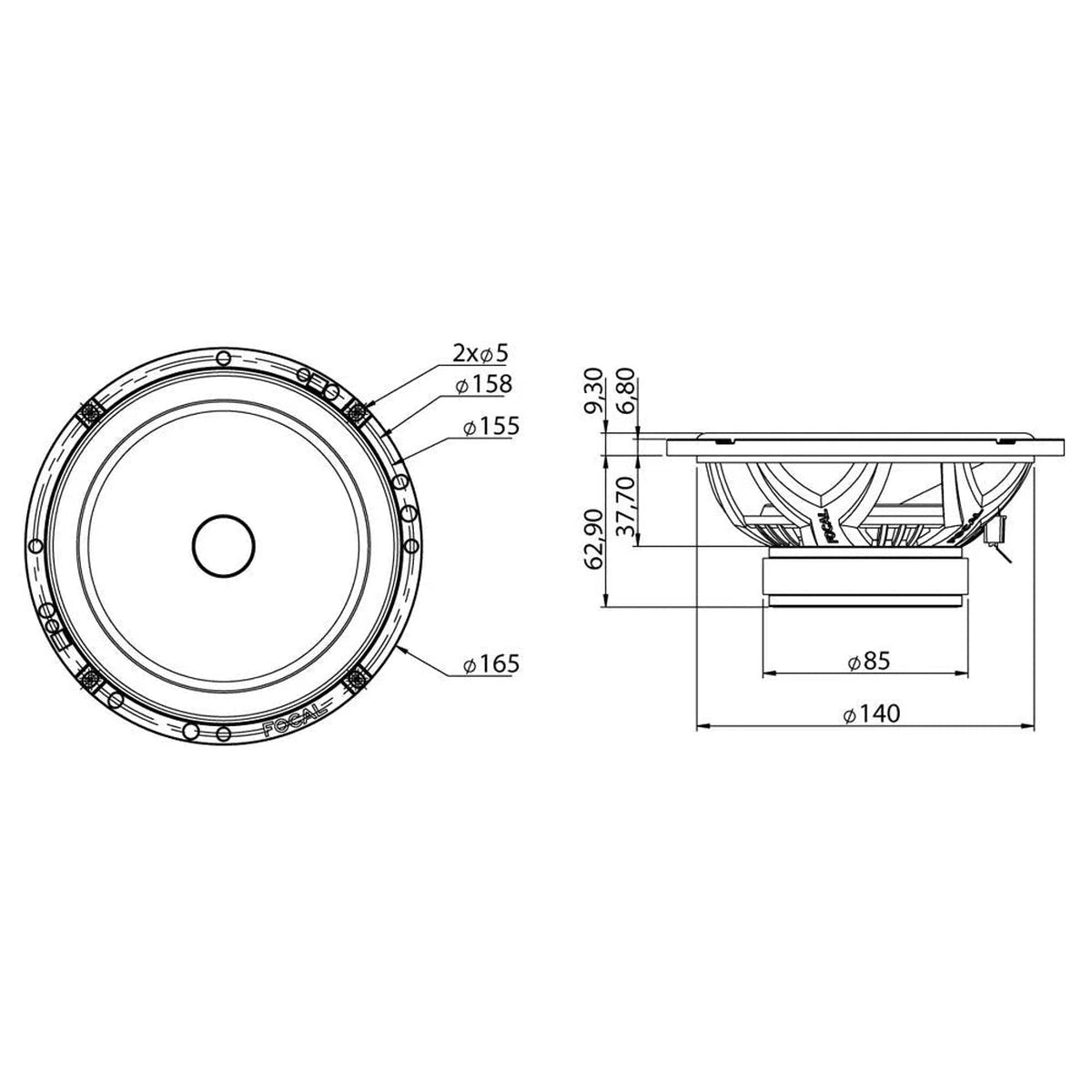 Focal-Access 165AS-6.5" (16,5cm) speaker set-Masori.de