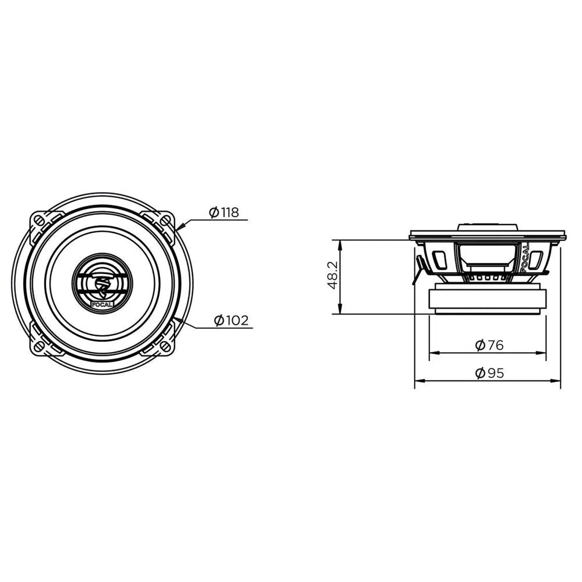 Focal-Auditor ACX100-4" (10cm) coaxial loudspeaker-Masori.de