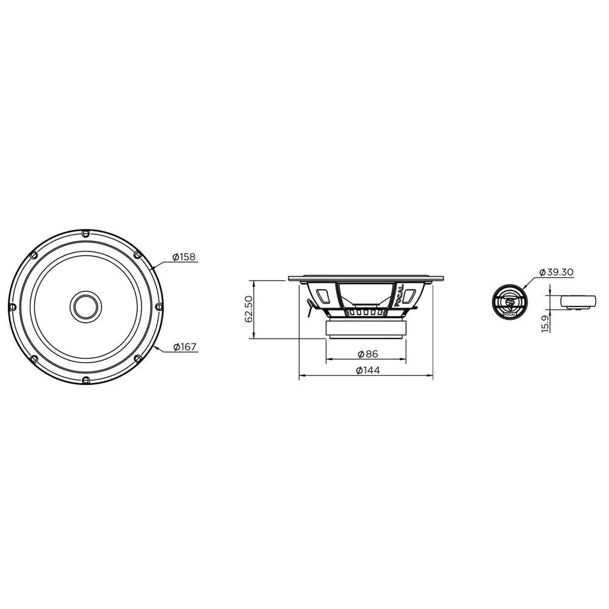 Focal-Auditor ASE165-6.5" (16,5cm) speaker set-Masori.de