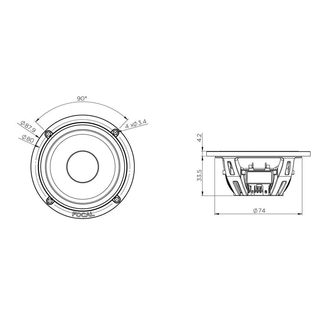 Focal-Flax Evo PS165F3E-6.5" (16,5cm) Speaker Set-Masori.de