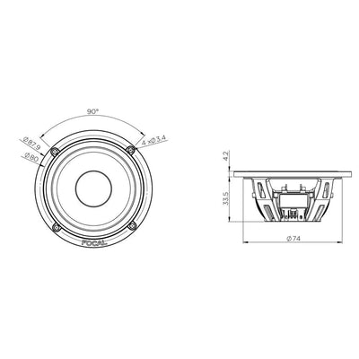 Focal-Flax Evo PS165F3E-6.5" (16,5cm) Speaker Set-Masori.de