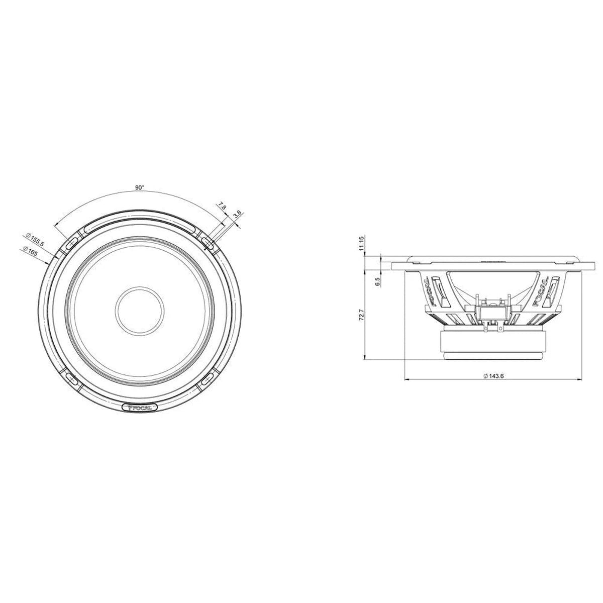 Focal-Flax Evo PS165FE-6.5" (16,5cm) Speaker Set-Masori.de