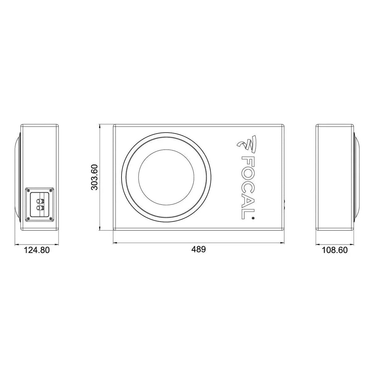 Focal-Polyglass PSB200-8" (20cm) cabinet subwoofer-Masori.de