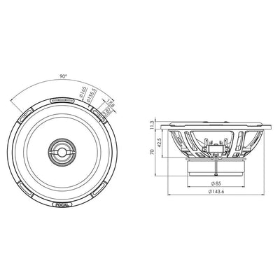 Focal-Slatefiber PC165SF-6.5" (16,5cm) Coaxial-Loudspeaker-Masori.de