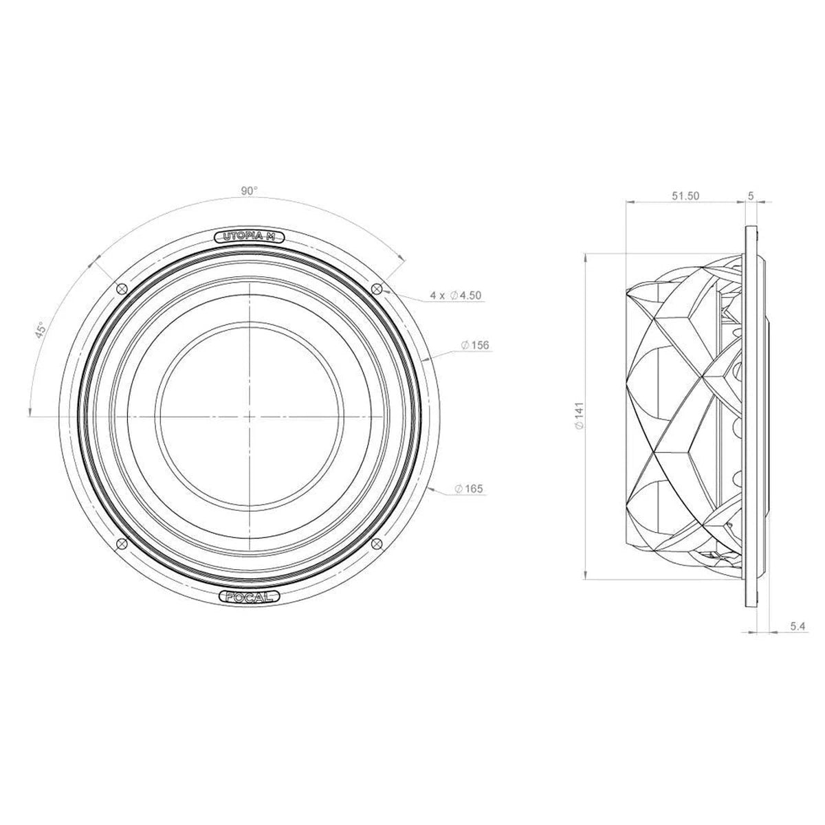 Focal-Utopia M 6WM-6.5" (16,5cm) bass-midrange driver-Masori.de