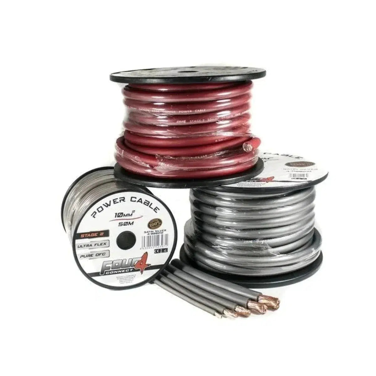 Four Connect-Stage2 50mm² OFC Ultra-Flex 20m-50mm² power cable-Masori.co.uk