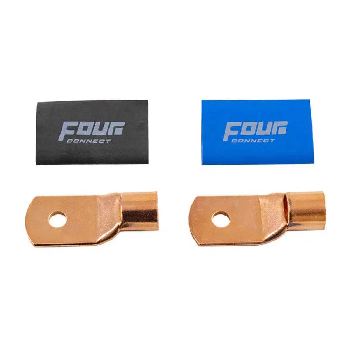 Four Connect-Stage3 20-100mm² copper ring M8 cable lug-Masori.co.uk