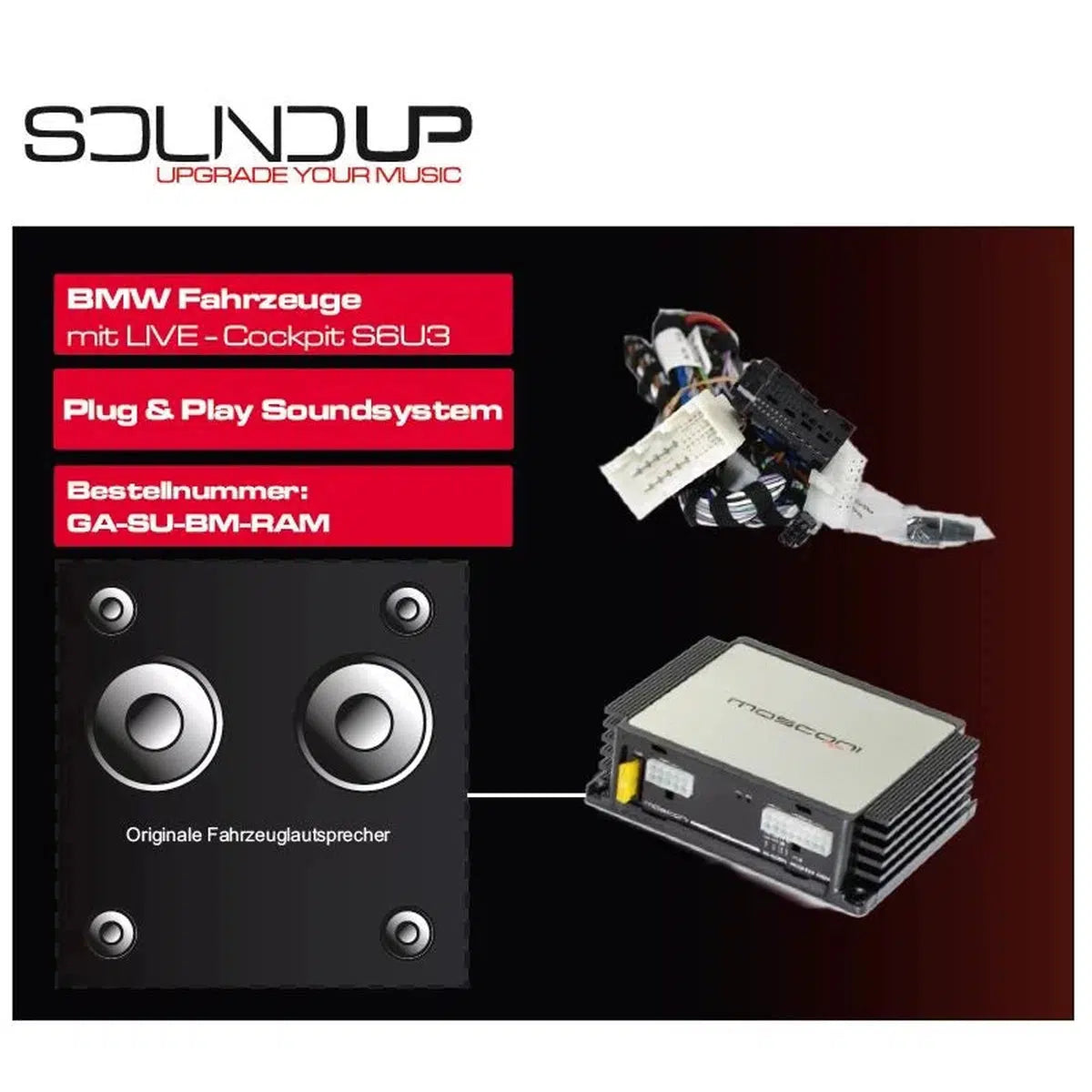 Gladen-Sound Up BM RAM-BMW-Komplettset-Masori.de