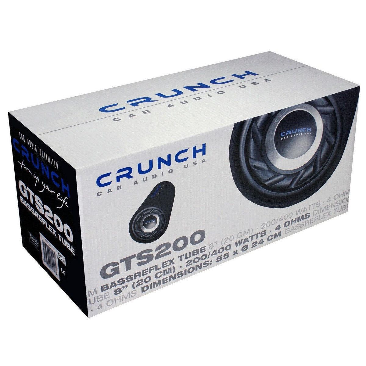 Crunch-GTS200-8" (20cm) cabinet subwoofer-Masori.de