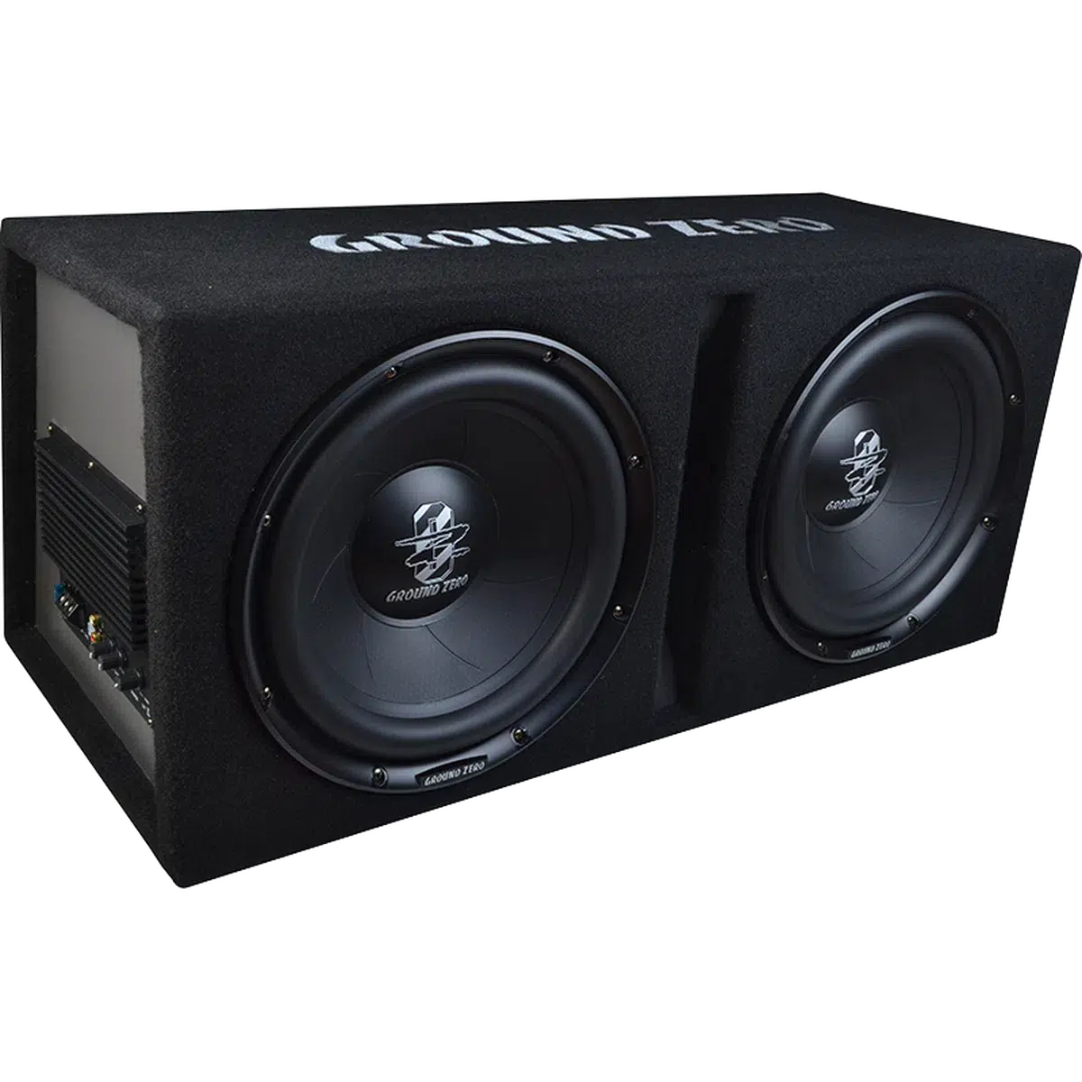 Ground Zero-Iridium GZIB 2.30BR ACT-12" (30cm) active enclosure subwoofer-Masori.de