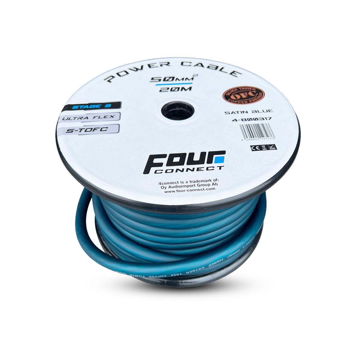 Four Connect-Stage3 50mm² S-TOFC Ultra-Flex 20m-50mm² power cable-Masori.de