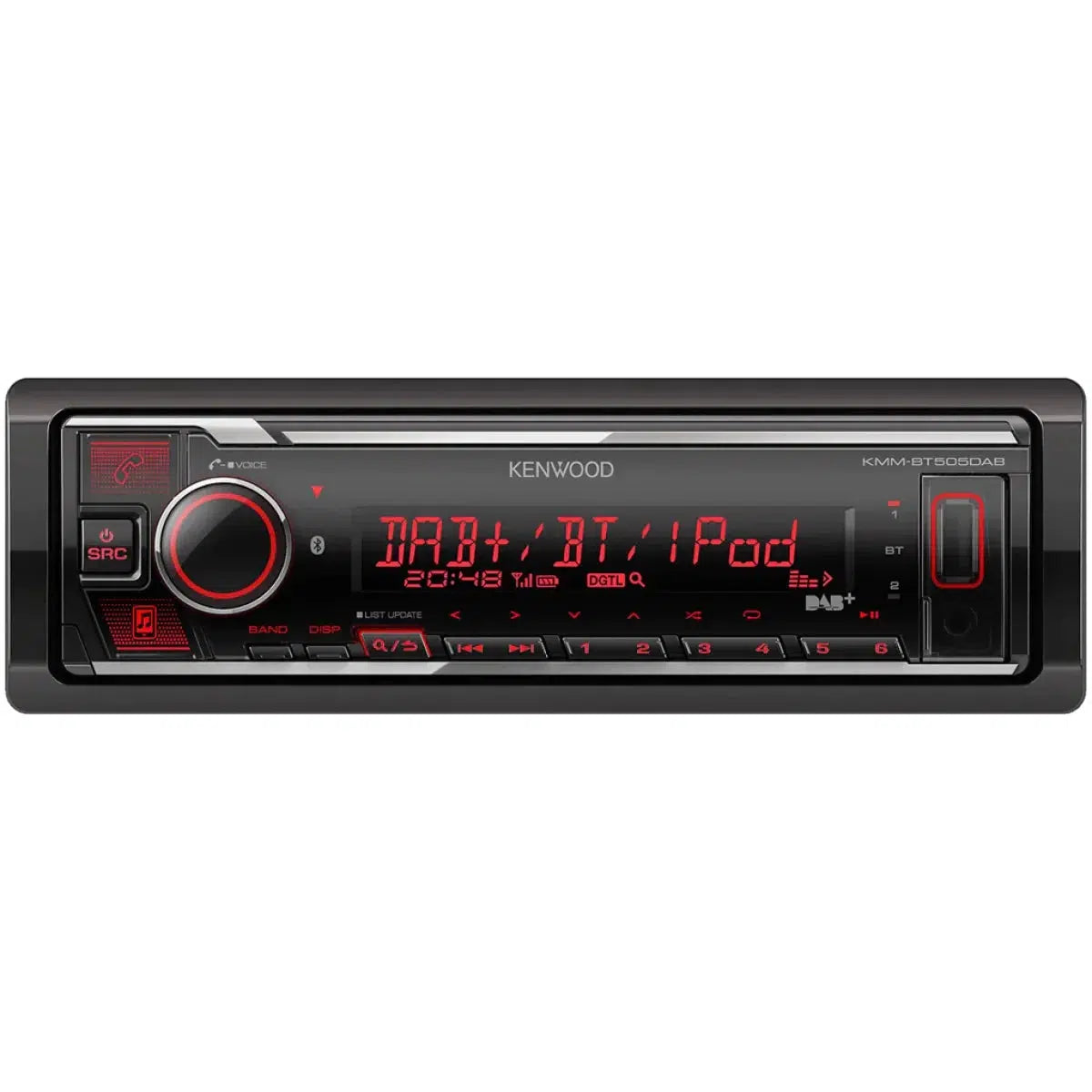 Kenwood-KMMBT508DAB-1-DIN Car Radio-Masori.de