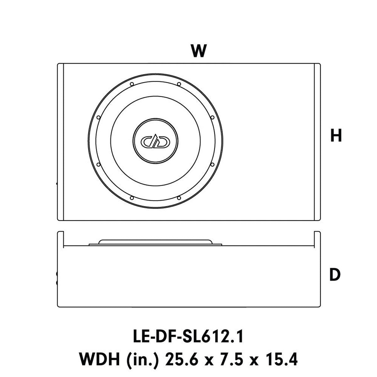 DD Audio-LE-DF-SL612-12" (30cm) Gehäusesubwoofer-Masori.de