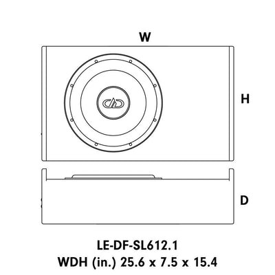 DD Audio-LE-DF-SL612-12" (30cm) Gehäusesubwoofer-Masori.de