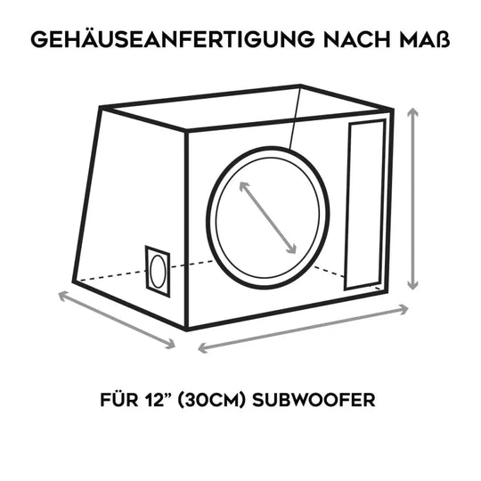 Masori-12"(30cm) subwoofer enclosures - made to measure-12" (30cm) subwoofer enclosures-Masori.de