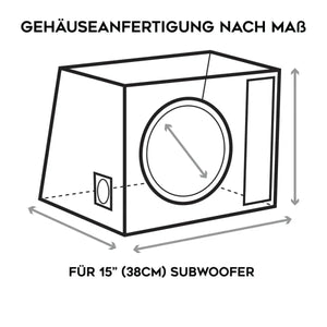 Masori-15"(38cm) enclosures - Custom-made 15" (38cm) subwoofer enclosures-Masori.de