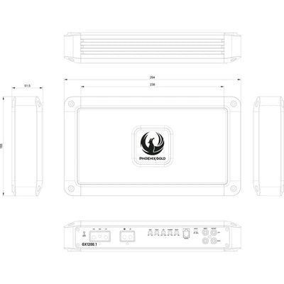 Phoenix Gold-GX1200.1-1-Channel Amplifier-Masori.de