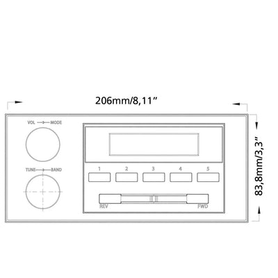 Retrosound-Face-New-York-1-DIN car radio-Masori.de