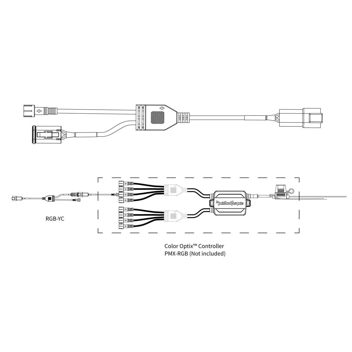 Rockford Fosgate-Color Optix RGB-YC connection cable-Masori.de