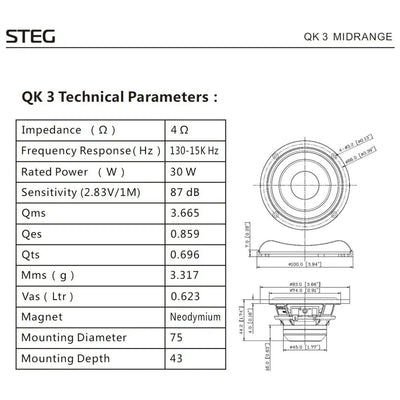 Bridge-QK3-3" (8cm) Midrange-Masori.de