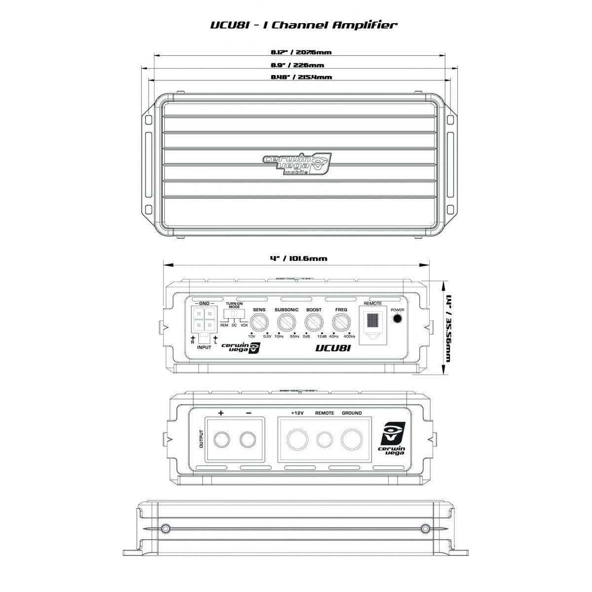 Cerwin Vega-VEGA VCU81-1-Channel Amplifier-Masori.de