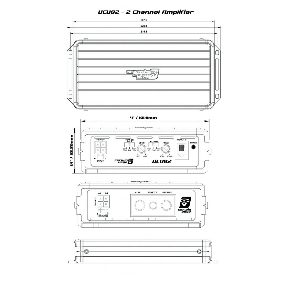 Cerwin Vega-VEGA VCU82-2-Channel Amplifier-Masori.de