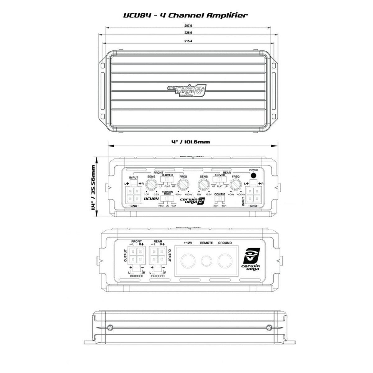 Cerwin Vega-VEGA VCU84-4-Channel Amplifier-Masori.de