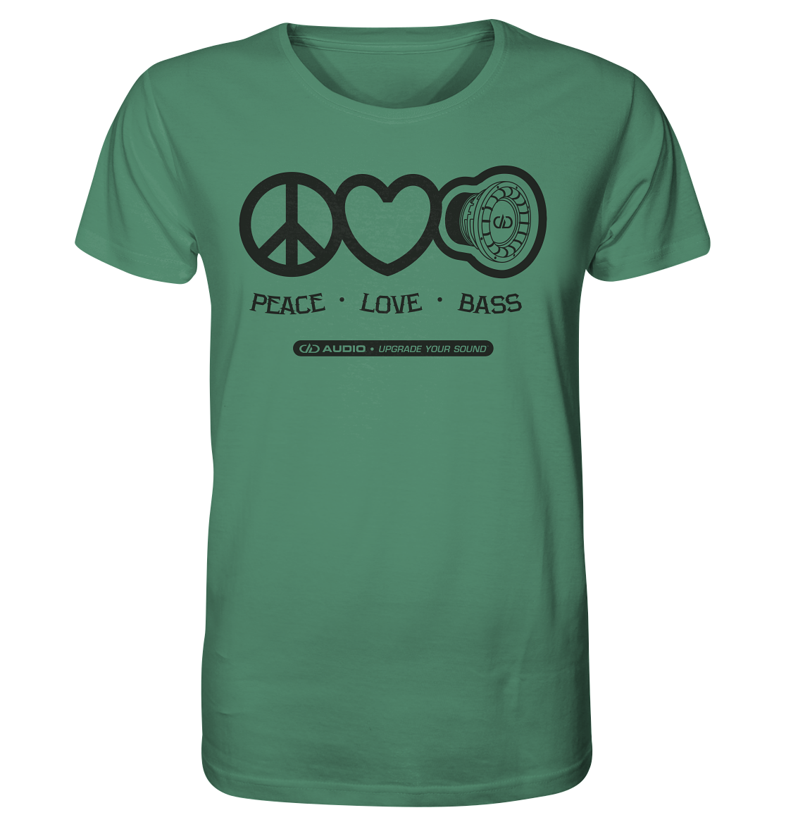 DD Audio-Peace love bass Shirt-T-Shirt-Masori.de