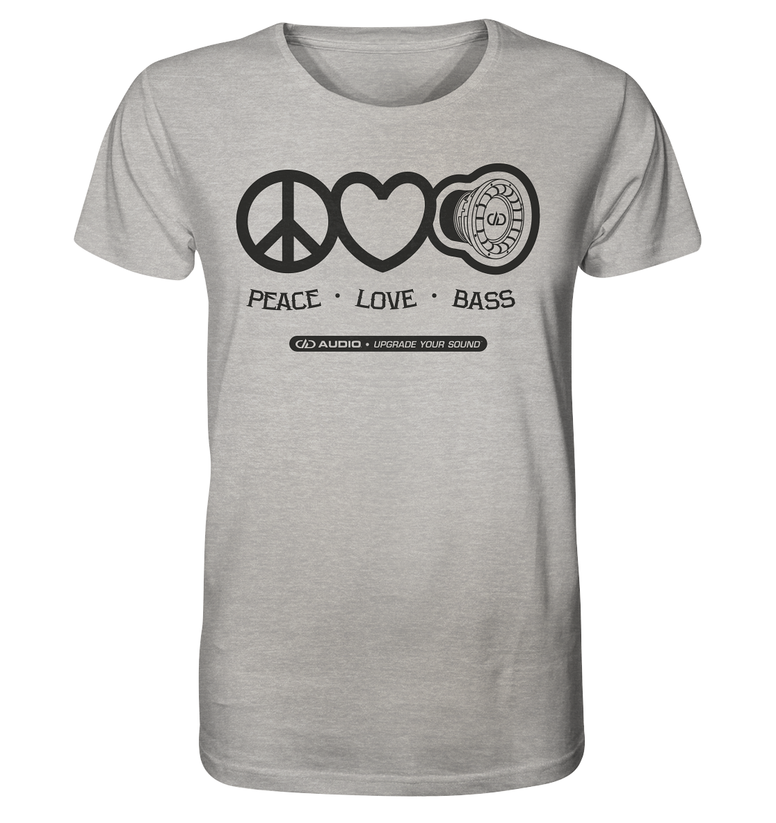 DD Audio-Peace love bass Shirt-T-Shirt-Masori.de